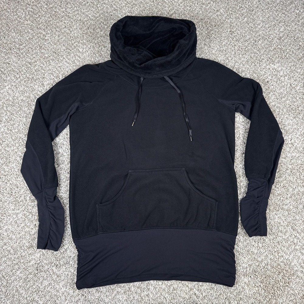 lululemon athletica Black Cozy Funnel-Neck Pullover Hoodie